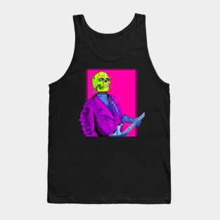 Cyberpunk Rockstar Skull Tank Top